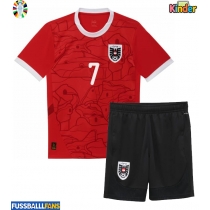 Österreich Marko Arnautovic #7 Heimtrikotsatz Kinder EM 2024 Kurzarm (+ Kurze Hosen)